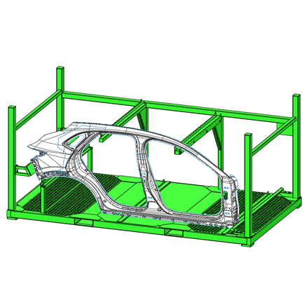 沖壓件側(cè)圍料架