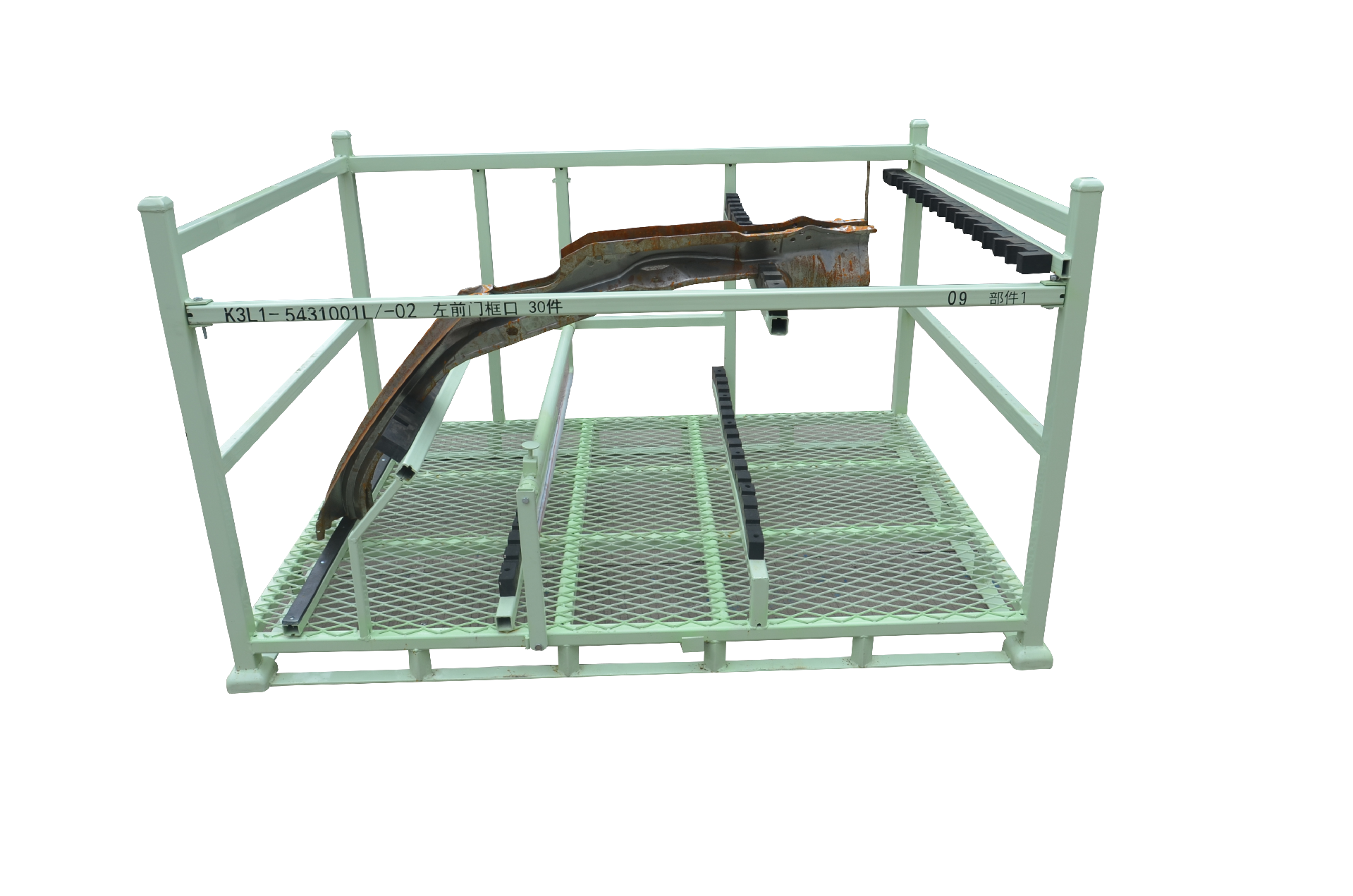 沖壓件左前門框口料架 沖壓件左前門框口料架